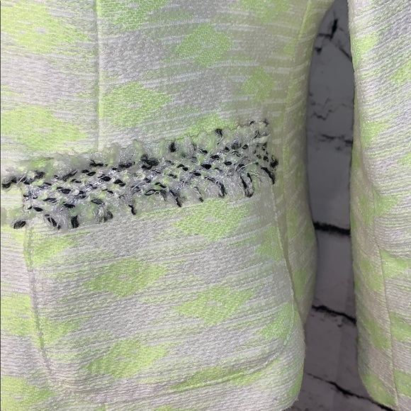 Maginn Lime Green Tweed Jacket Size 8 - Picture 4 of 8